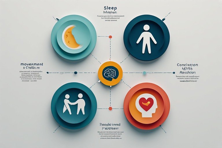 Scientific illustration of the bidirectional body-brain connection showing the vagus nerve pathway and gut-brain axis as the physiological foundation of mental wellness.