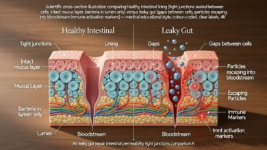 Leaky gut repair intestinal permeability tight junctions comparison.